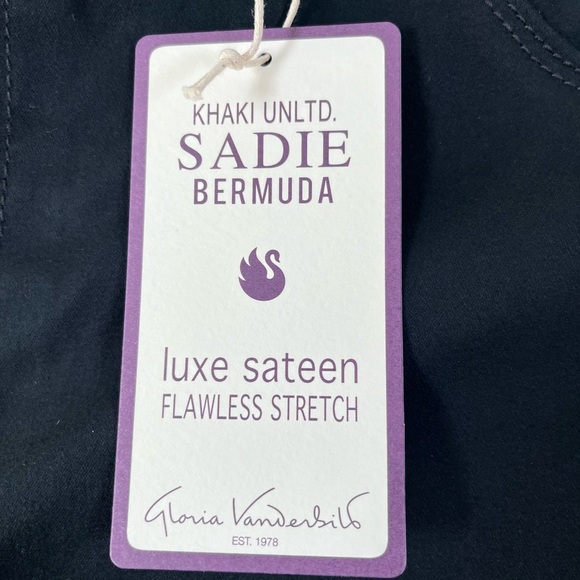 Gloria Vanderbilt Black Women's Bermudas - Picture 8 of 11